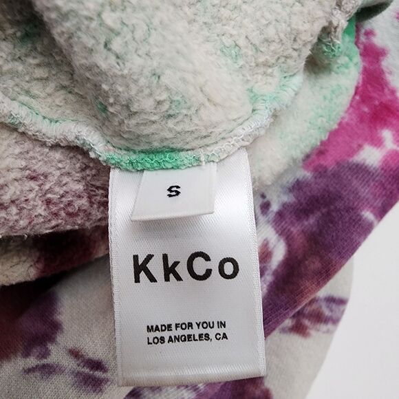KkCo Tie Dye Oversized Pierced Sweatshirt Unisex Size S - Picture 4 of 10